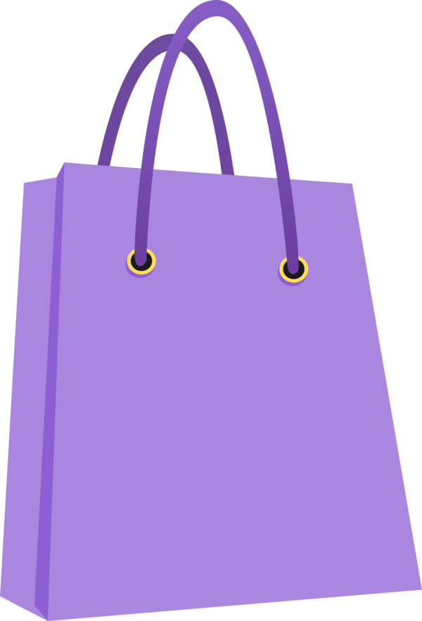 Free Shopping Violet Handbag Bag Clipart Clipart Transparent Background