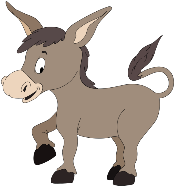Free Donkey Donkey Horse Cartoon Clipart Clipart Transparent Background