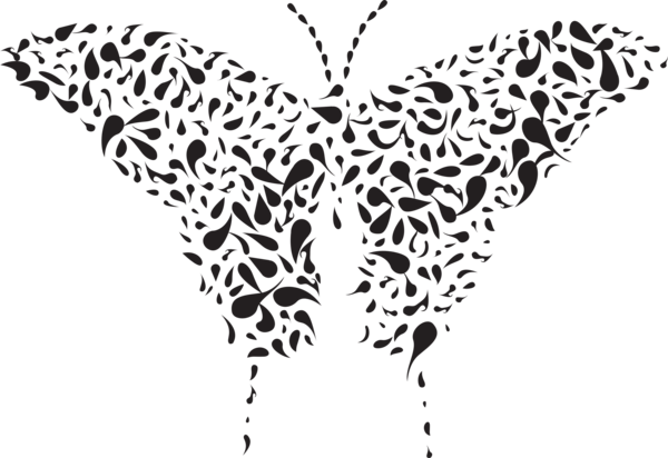 Free Butterfly Black And White Moths And Butterflies Leaf Clipart Clipart Transparent Background