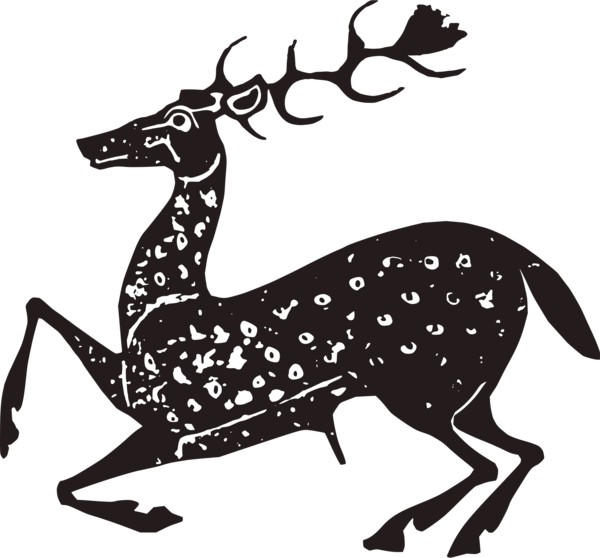 Free Deer Deer Black And White Reindeer Clipart Clipart Transparent Background