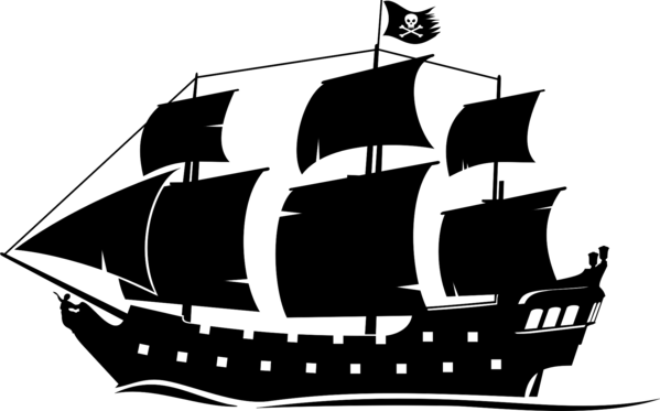 Free Sailing Black And White Sailing Ship Caravel Clipart Clipart Transparent Background