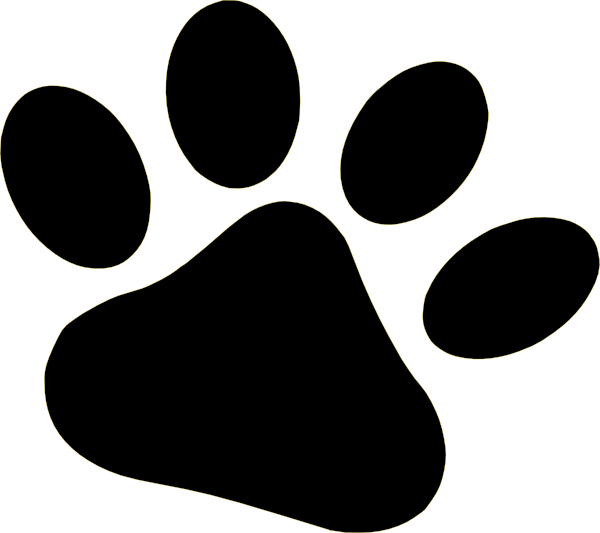 Free Bear Black And White Paw Clipart Clipart Transparent Background