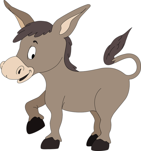 Free Donkey Donkey Cartoon Goats Clipart Clipart Transparent Background