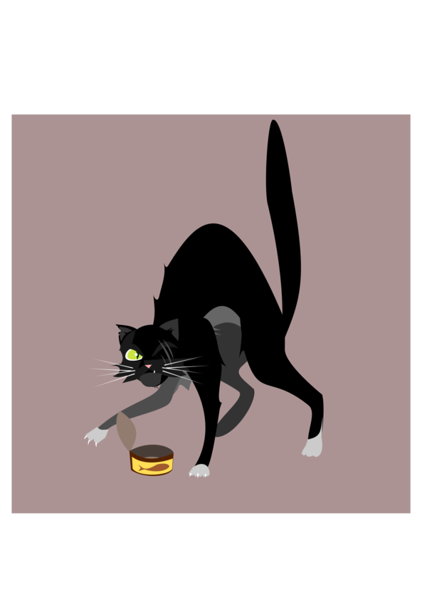Free Cat Cat Black Cat Cartoon Clipart Clipart Transparent Background
