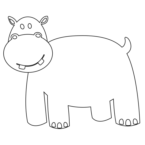 Free Bear Black And White Line Art Nose Clipart Clipart Transparent Background