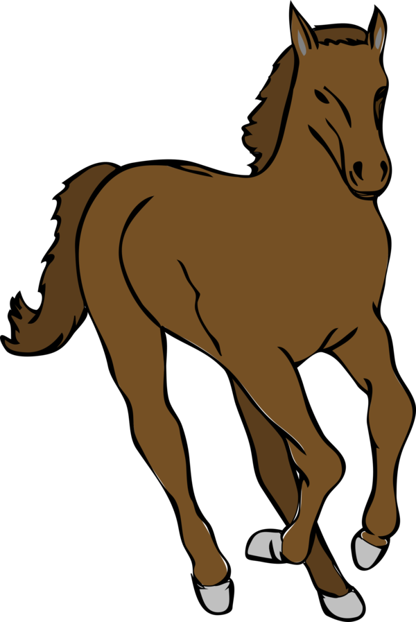 Free Walking Horse Mane Pony Clipart Clipart Transparent Background