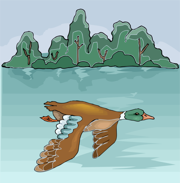 Free Bird Ecosystem Cartoon Fish Clipart Clipart Transparent Background