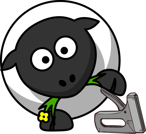 Free Goat Black And White Cartoon Technology Clipart Clipart Transparent Background