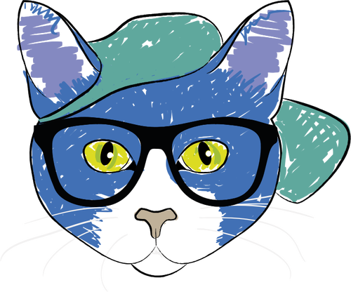 Free Cat Eyewear Cartoon Glasses Clipart Clipart Transparent Background