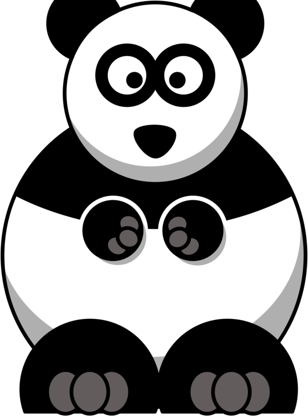 Free Bear Black And White Facial Expression Smile Clipart Clipart Transparent Background