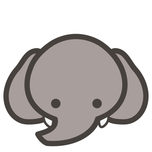 Free Elephant Elephant Nose Head Clipart Clipart Transparent Background