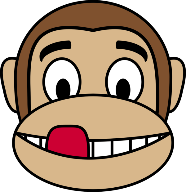 Free Gorilla Face Facial Expression Nose Clipart Clipart Transparent Background
