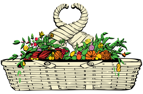 Free Picnic Basket Food Gift Basket Clipart Clipart Transparent Background