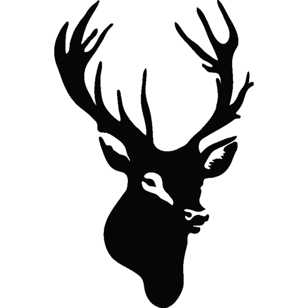 Free Deer Deer Black And White Antler Clipart Clipart Transparent Background