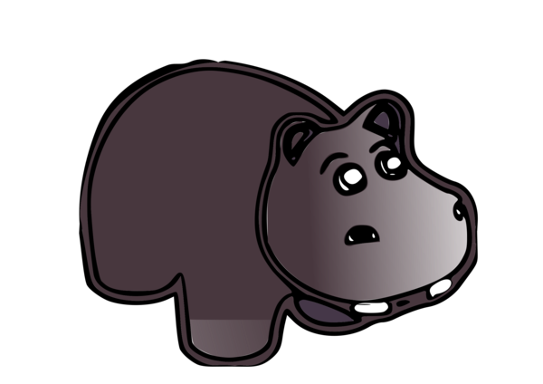 Free Hippo Nose Cartoon Snout Clipart Clipart Transparent Background