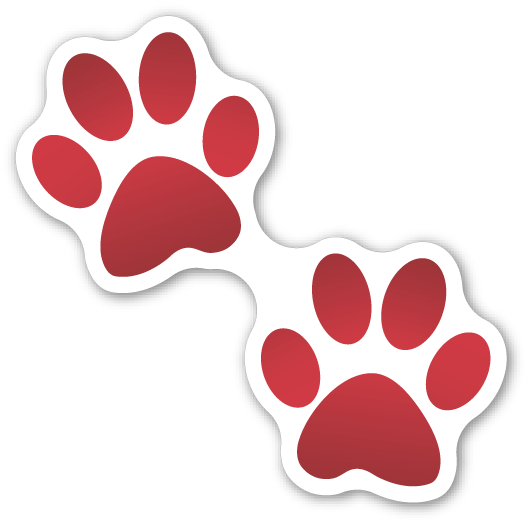 Free Cat Heart Paw Clipart Clipart Transparent Background