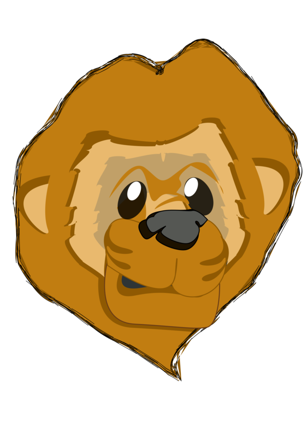 Free Bear Dog Cartoon Head Clipart Clipart Transparent Background