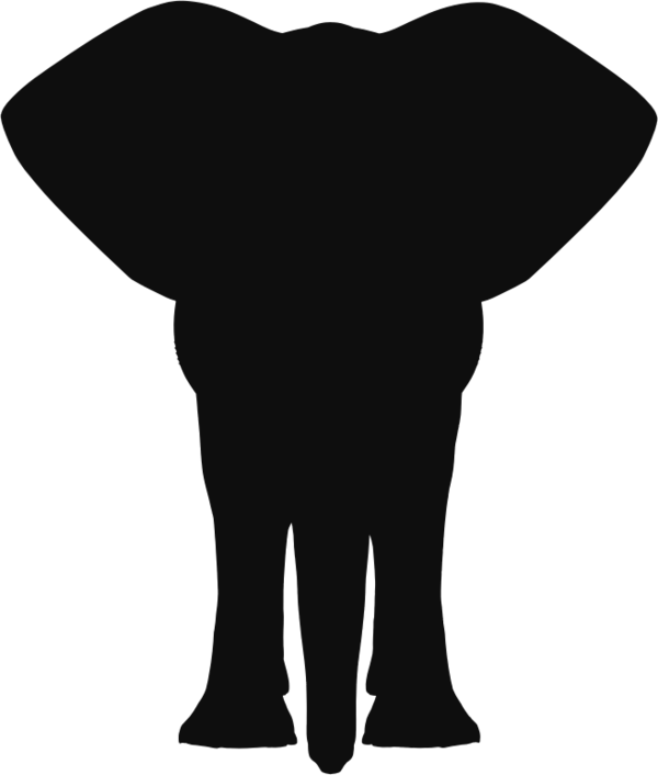 Free Elephant Elephant Black And White Silhouette Clipart Clipart Transparent Background
