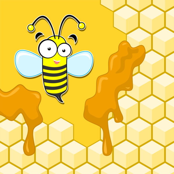 Free Bee Honey Bee Cartoon Insect Clipart Clipart Transparent Background