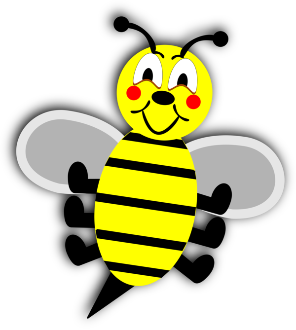 Free Bee Insect Smiley Honey Bee Clipart Clipart Transparent Background
