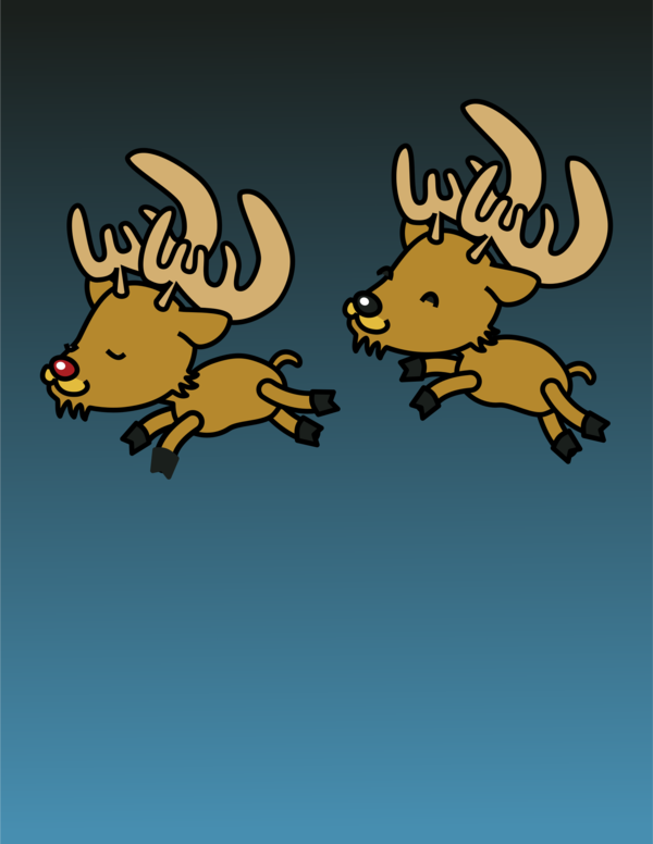 Free Deer Cartoon Deer Reindeer Clipart Clipart Transparent Background