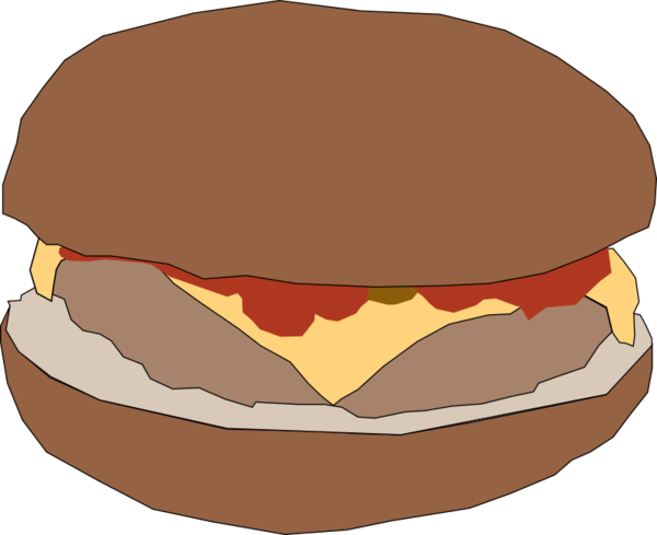 Free Dog Food Hamburger Cheeseburger Clipart Clipart Transparent Background
