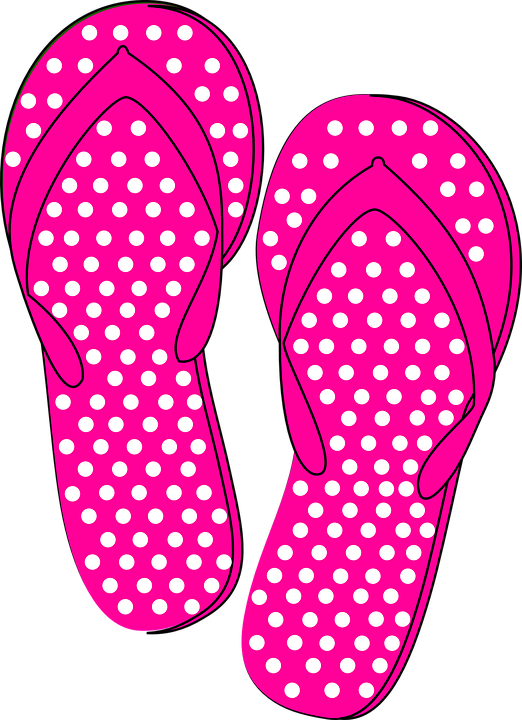 Free Walking Footwear Shoe Flip Flops Clipart Clipart Transparent Background