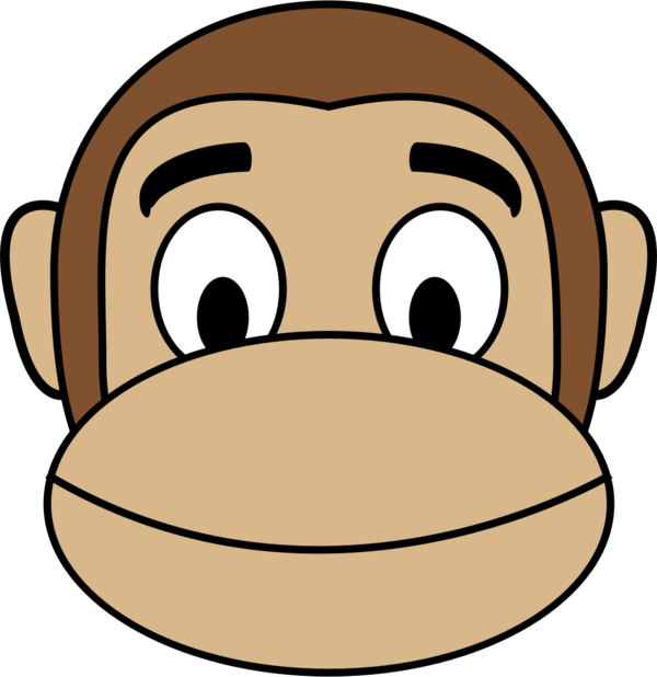 Free Gorilla Face Facial Expression Nose Clipart Clipart Transparent Background