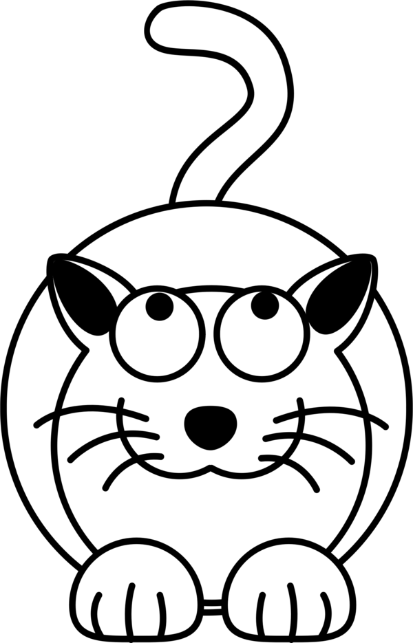 Free Cat Face Cat Black And White Clipart Clipart Transparent Background
