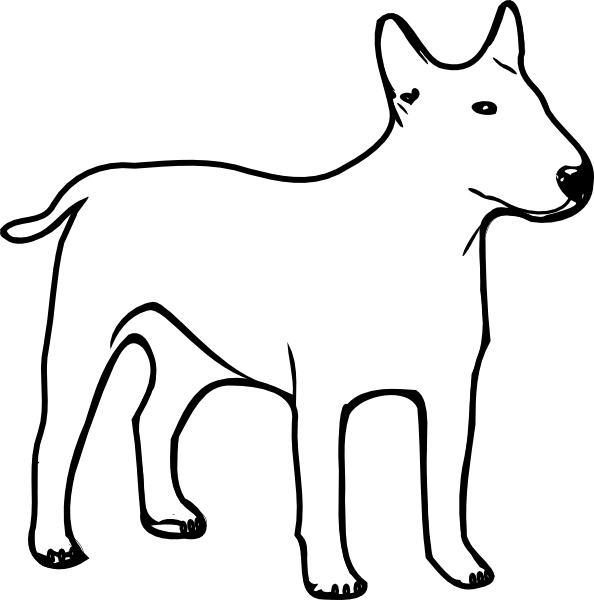 Free Dog Dog Black And White Wildlife Clipart Clipart Transparent Background