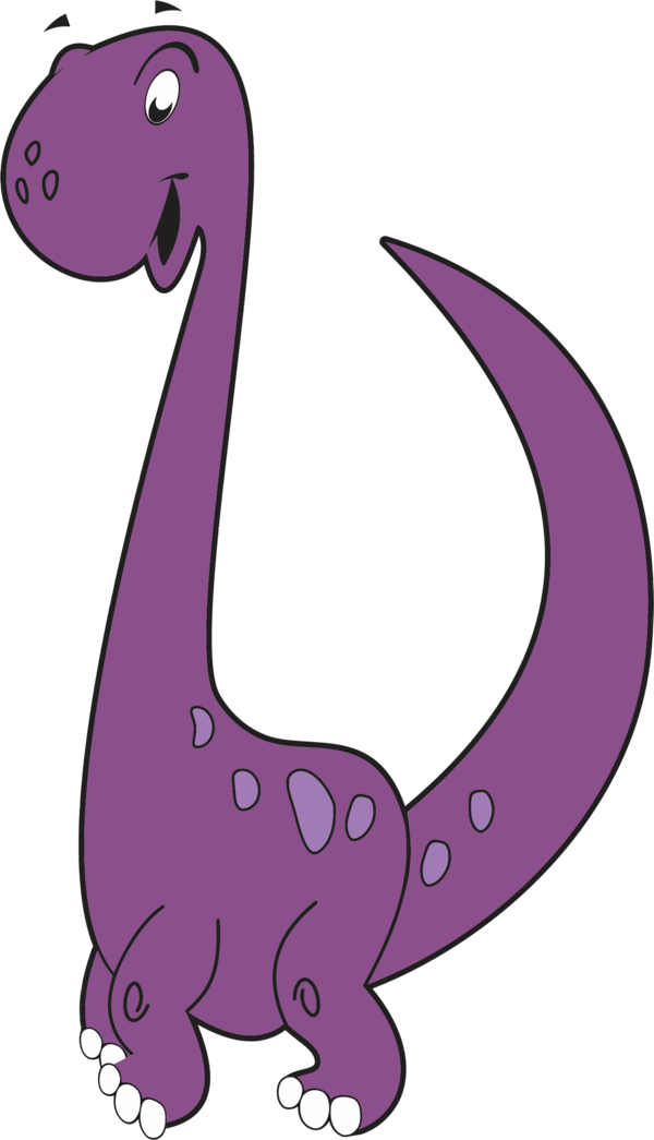 Free Dinosaur Violet Cartoon Dinosaur Clipart Clipart Transparent Background