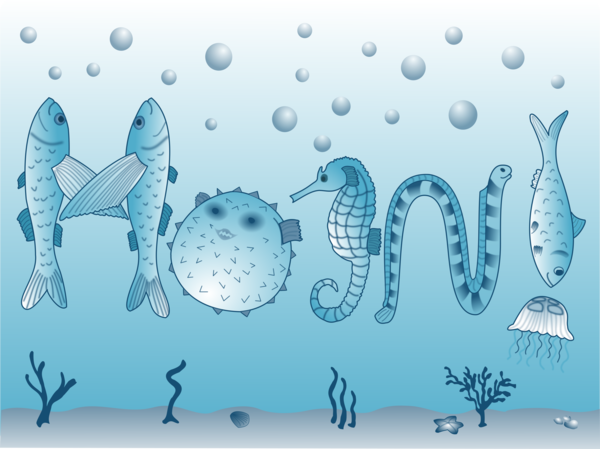 Free Fish Water Fish Text Clipart Clipart Transparent Background