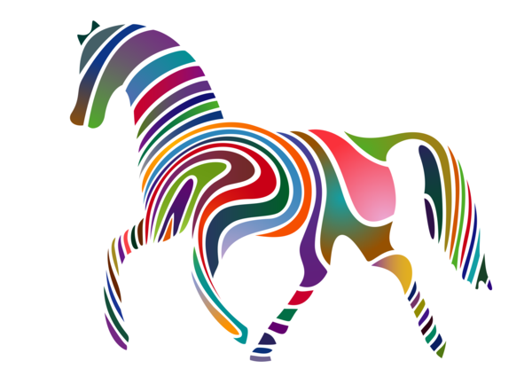 Free Horse Zebra Line Animal Figure Clipart Clipart Transparent Background