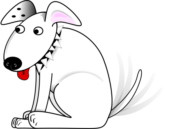 Free Dog Line Art Nose Black And White Clipart Clipart Transparent Background