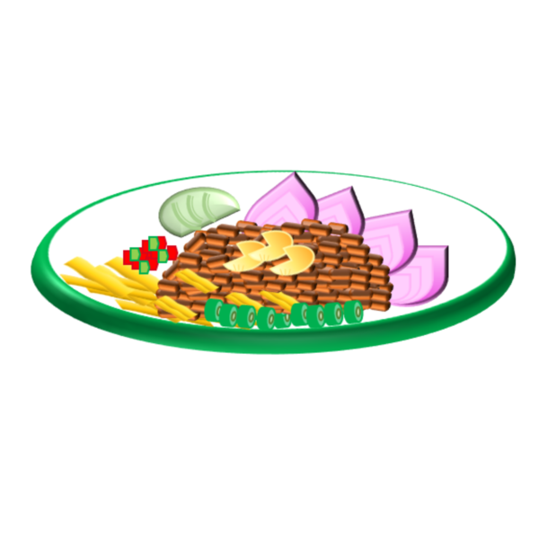 Free Chicken Cuisine Dish Platter Clipart Clipart Transparent Background