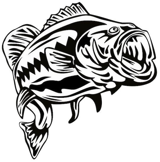 Free Fishing Black And White Fish Head Clipart Clipart Transparent Background