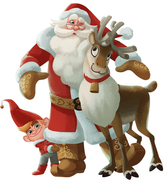 Free Deer Reindeer Deer Santa Claus Clipart Clipart Transparent Background