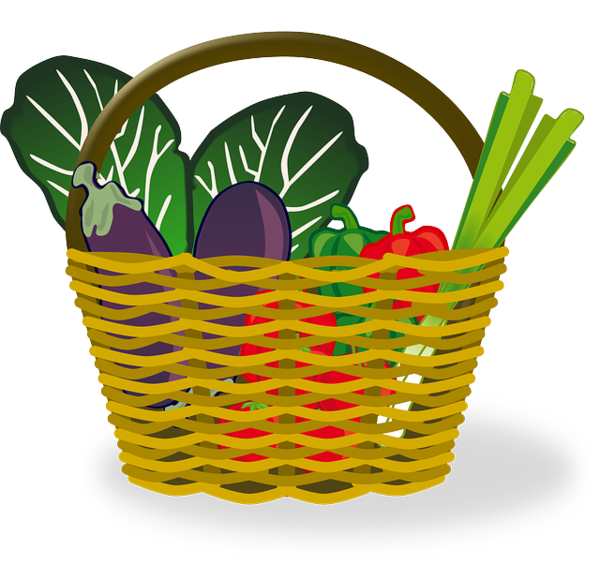 Free Picnic Flowerpot Basket Vegetable Clipart Clipart Transparent Background