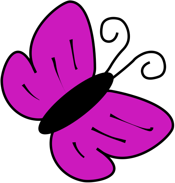 Free Butterfly Flower Leaf Magenta Clipart Clipart Transparent Background