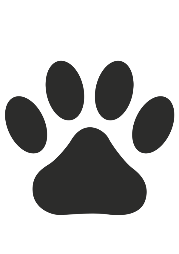 Free Cat Nose Black And White Paw Clipart Clipart Transparent Background