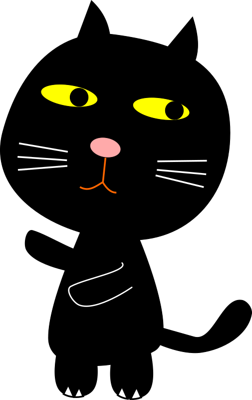 Free Cat Cat Whiskers Black Cat Clipart Clipart Transparent Background