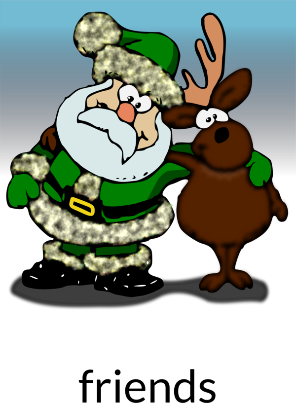 Free Deer Cartoon Reindeer Christmas Clipart Clipart Transparent Background