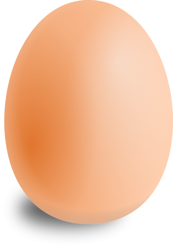 Free Chicken Egg Sphere Peach Clipart Clipart Transparent Background