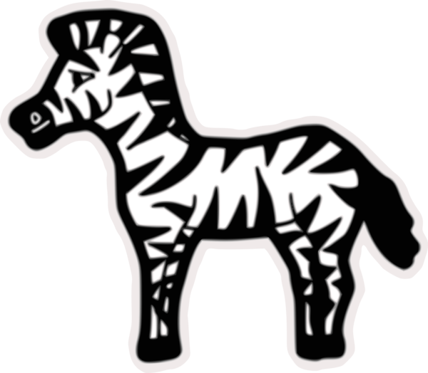 Free Dog Black And White Horse Zebra Clipart Clipart Transparent Background