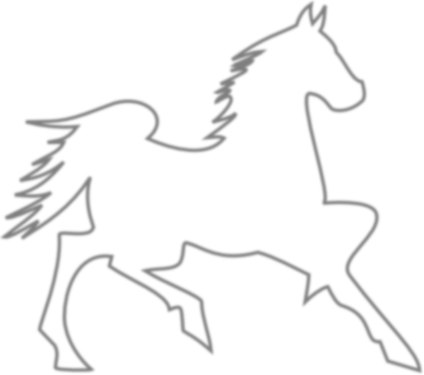 Free Horse Horse Line Art Black And White Clipart Clipart Transparent Background