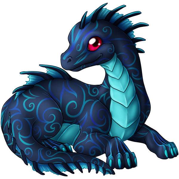 Free Dragon Dragon Seahorse Electric Blue Clipart Clipart Transparent Background