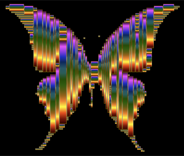 Free Butterfly Fractal Art Symmetry Line Clipart Clipart Transparent Background