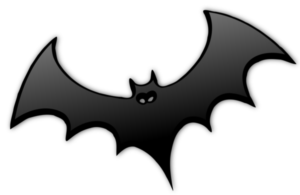Free Bat Bat Black And White Symbol Clipart Clipart Transparent Background