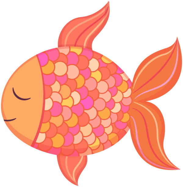 Free Fish Fish Food Flower Clipart Clipart Transparent Background