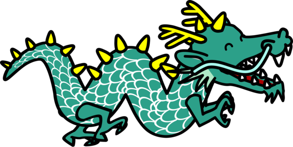 Free Dragon Frog Line Clipart Clipart Transparent Background